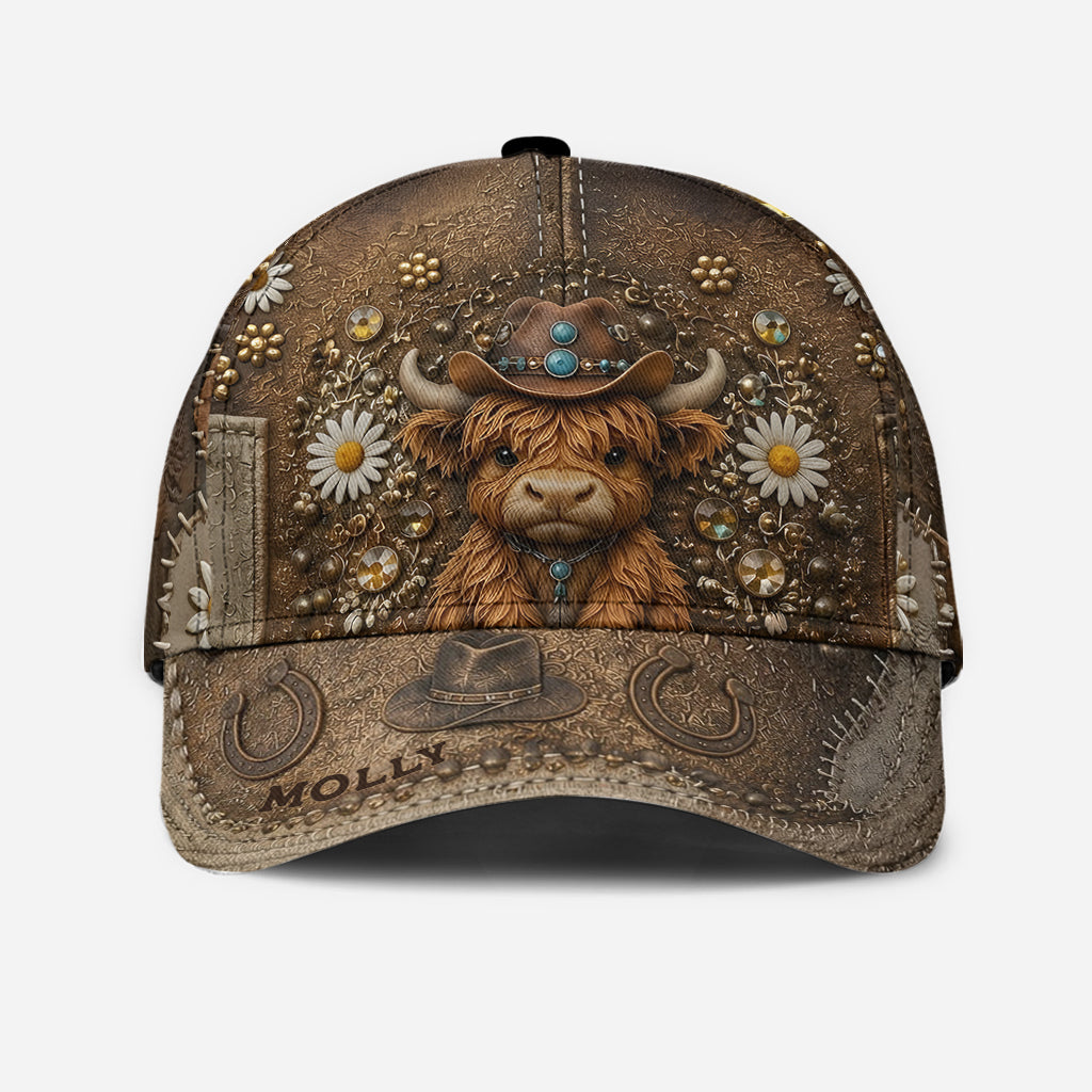 Love Highland Cow - Personalized Highland Cow Classic Cap