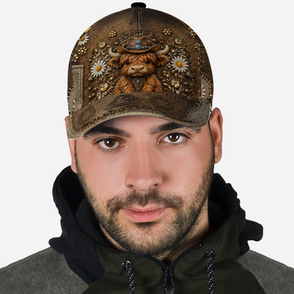 Love Highland Cow - Personalized Highland Cow Classic Cap