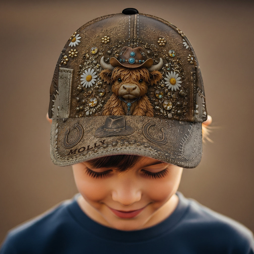 Love Highland Cow - Personalized Highland Cow Classic Cap