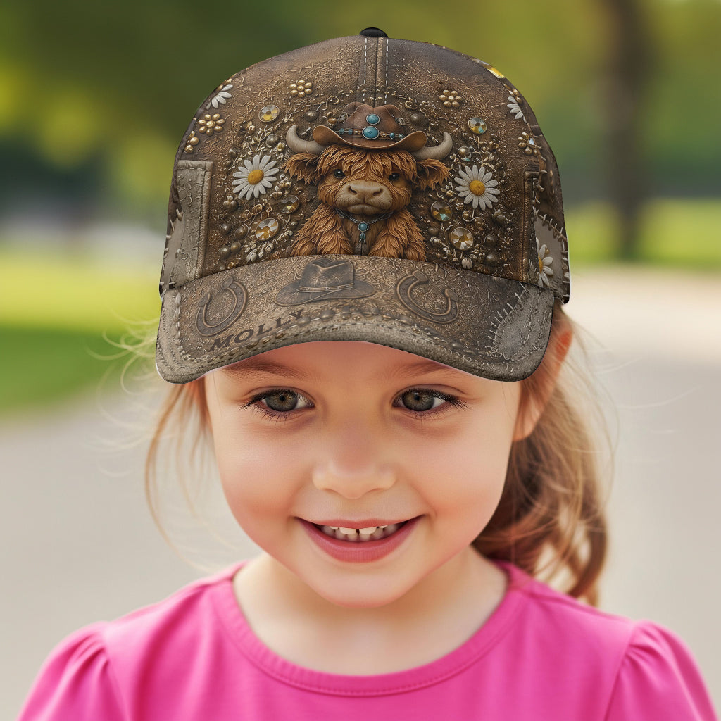 Love Highland Cow - Personalized Highland Cow Classic Cap