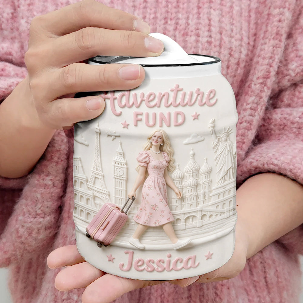 Travelling Saving Jar - Personalized Travelling Jar
