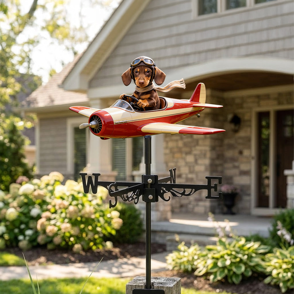 Must-have Item for Your Garden, Pet Lover Gift - Personalized Dog Weather Vane