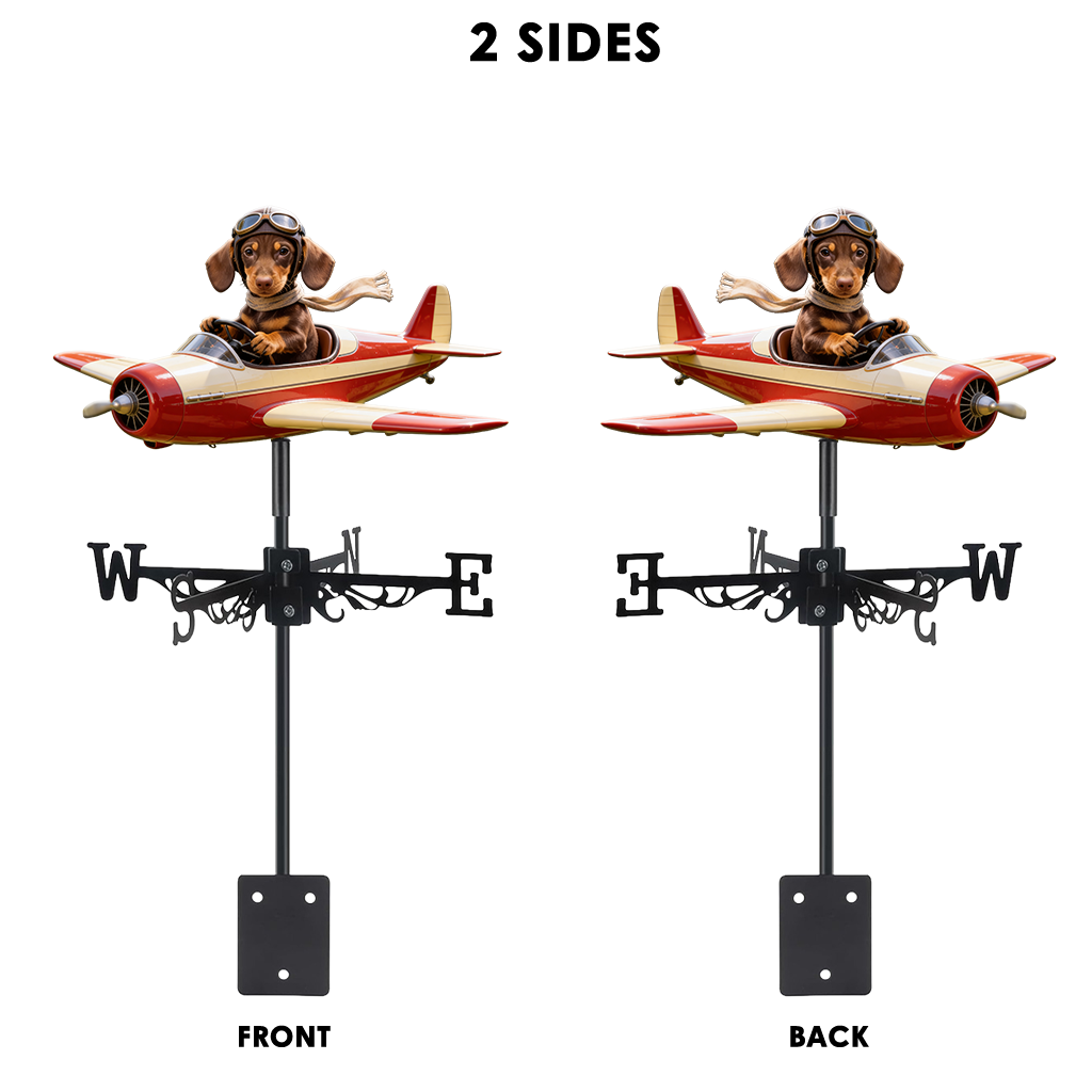 Must-have Item for Your Garden, Pet Lover Gift - Personalized Dog Weather Vane