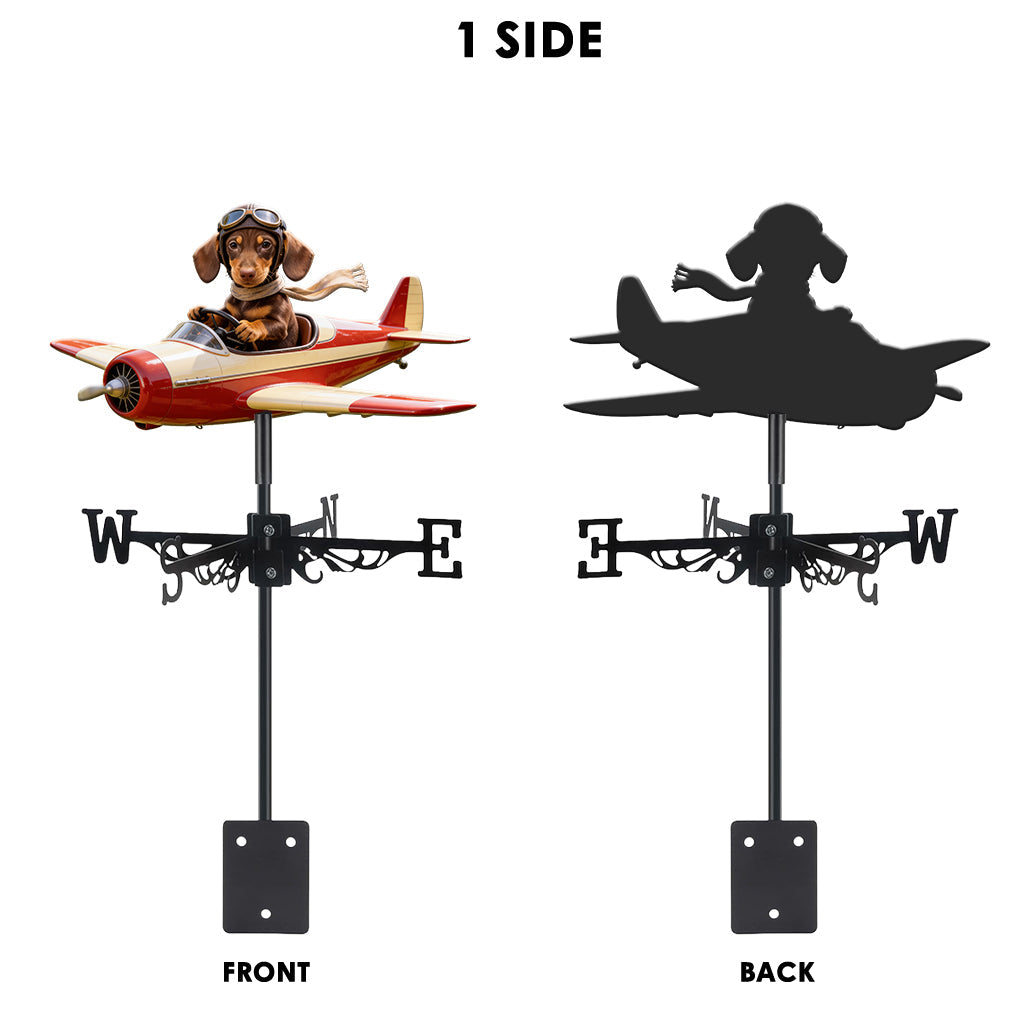 Must-have Item for Your Garden, Pet Lover Gift - Personalized Dog Weather Vane