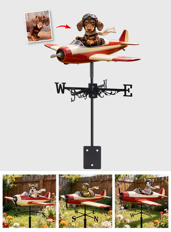 Must-have Item for Your Garden, Pet Lover Gift - Personalized Dog Weather Vane