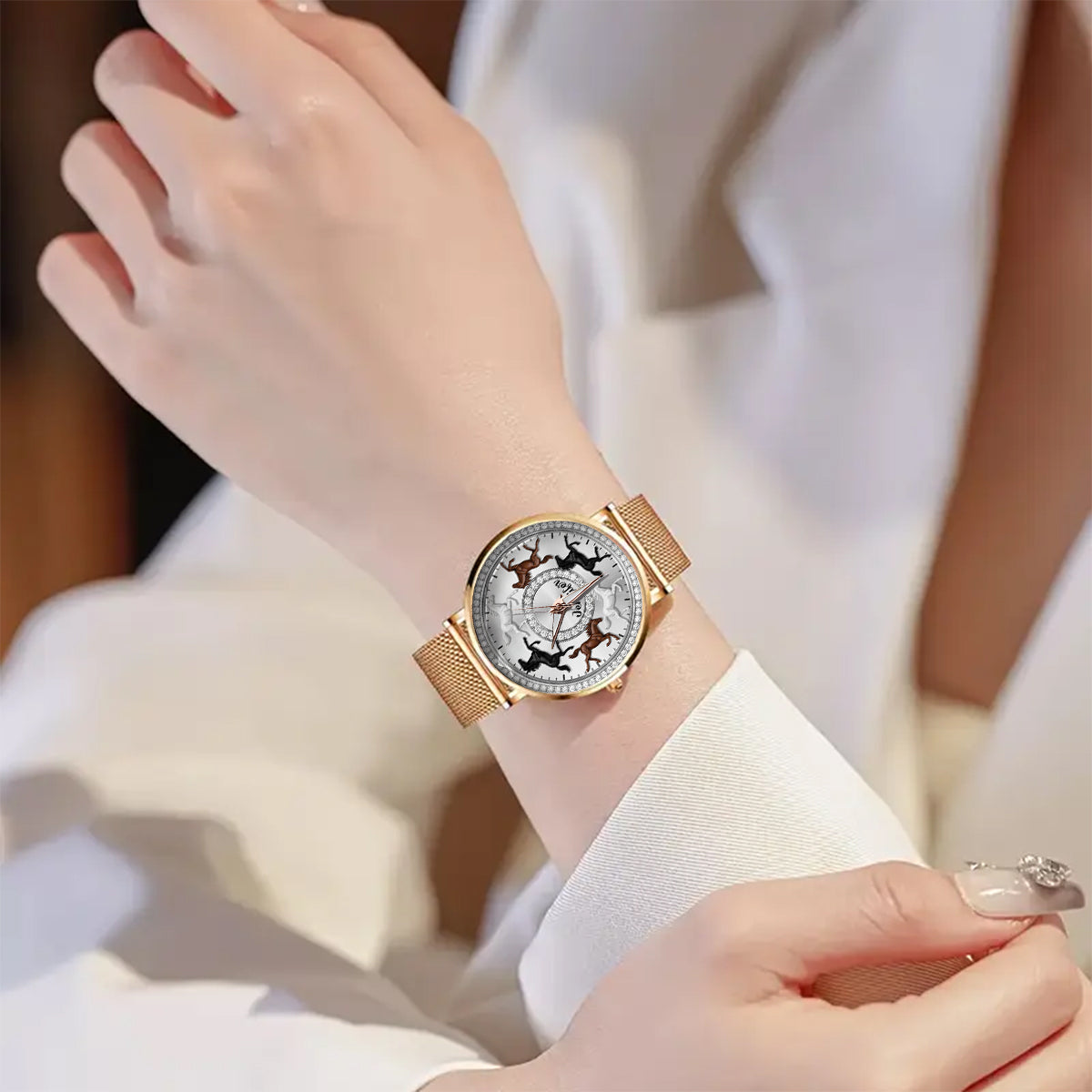 Love Horses - Personalized Horse Women Hand Watch