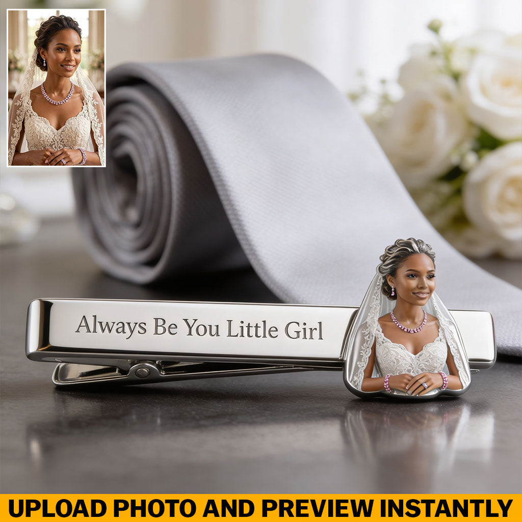 On My Wedding Day - Personalized wedding Tie Clip