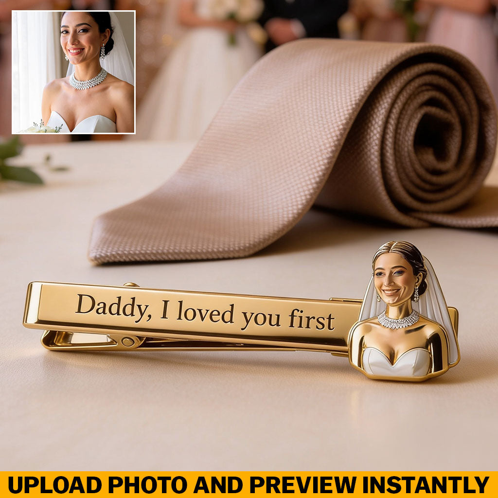 On My Wedding Day - Personalized wedding Tie Clip