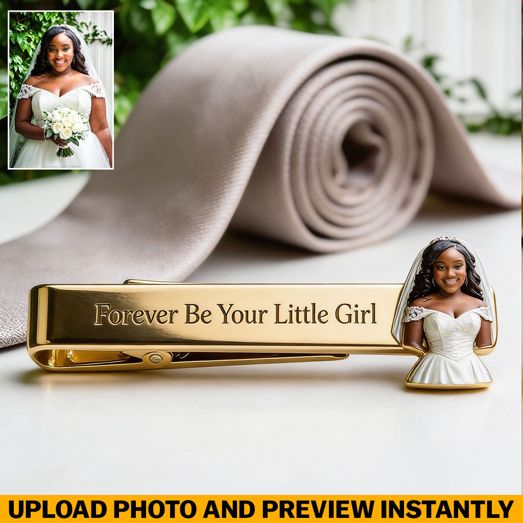 On My Wedding Day - Personalized wedding Tie Clip