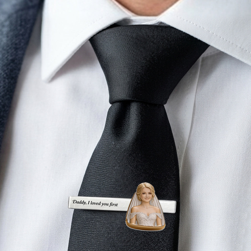 On My Wedding Day - Personalized wedding Tie Clip