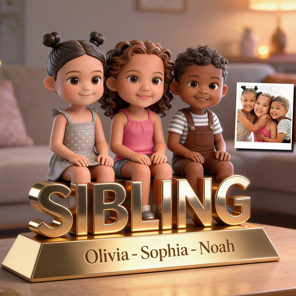 Sibling Forever - Personalized Sibling Custom Shaped Acrylic Plaque
