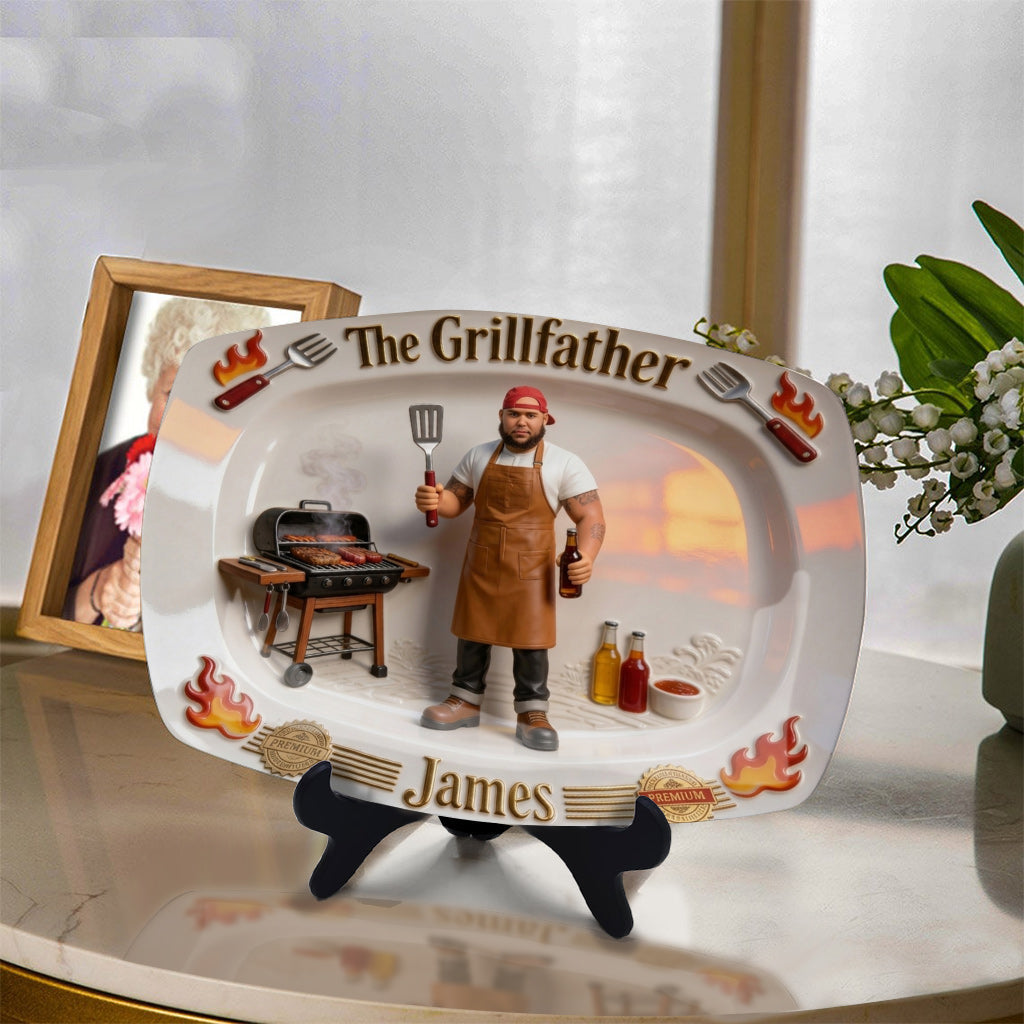 The Grillfather - Personalized Father Plate