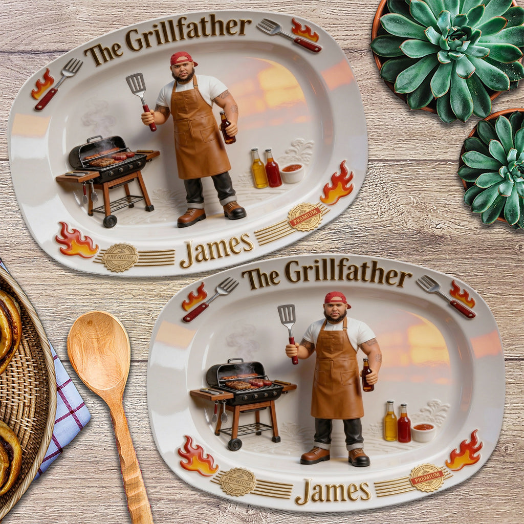 The Grillfather - Personalized Father Plate