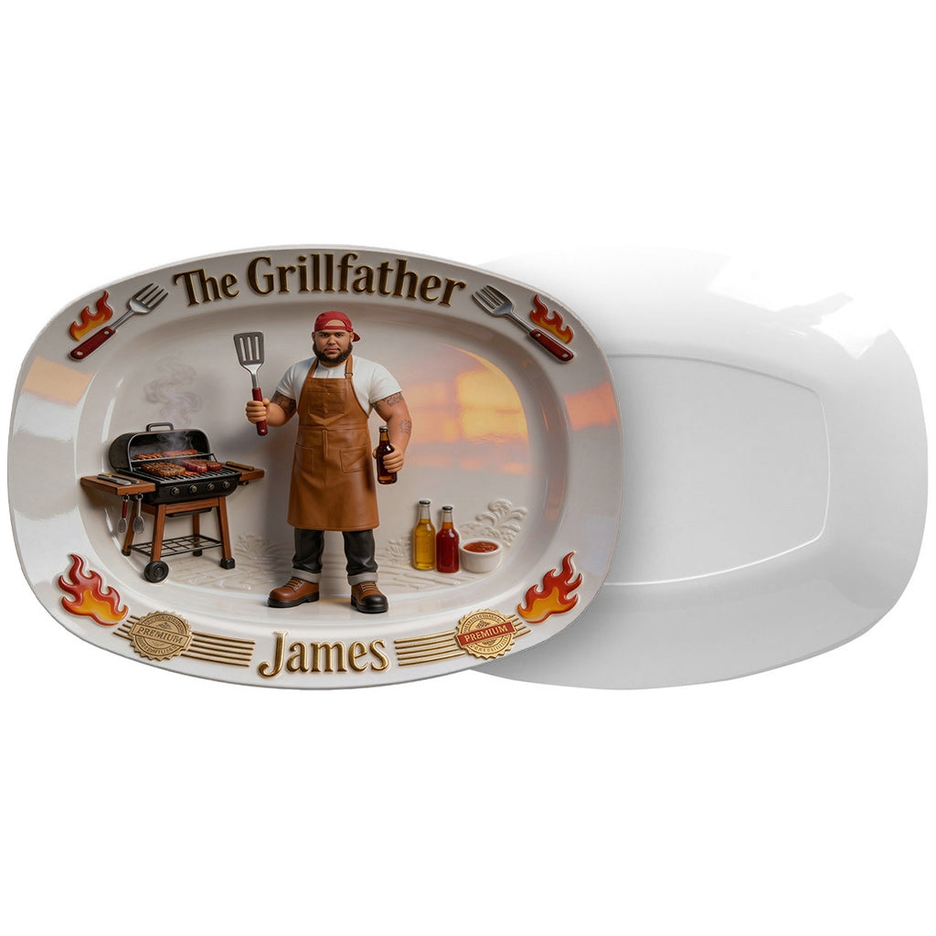 The Grillfather - Personalized Father Plate