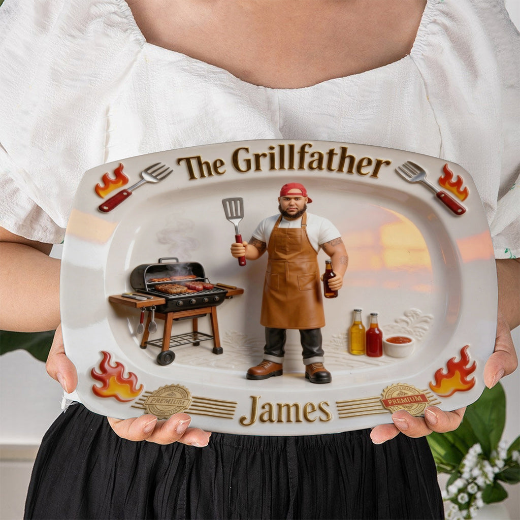 The Grillfather - Personalized Father Plate