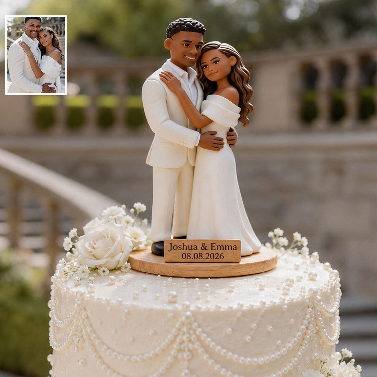 Our Perfect Day - Personalized wedding anniversary 2 Layered Big Freestanding