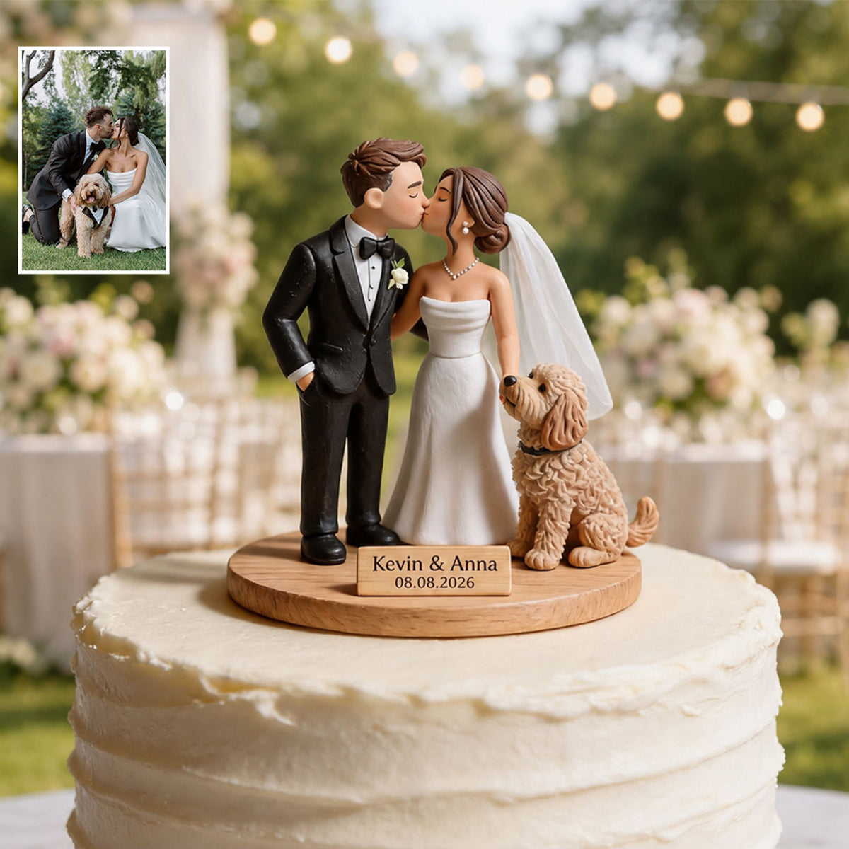 Our Perfect Day - Personalized wedding anniversary 2 Layered Big Freestanding