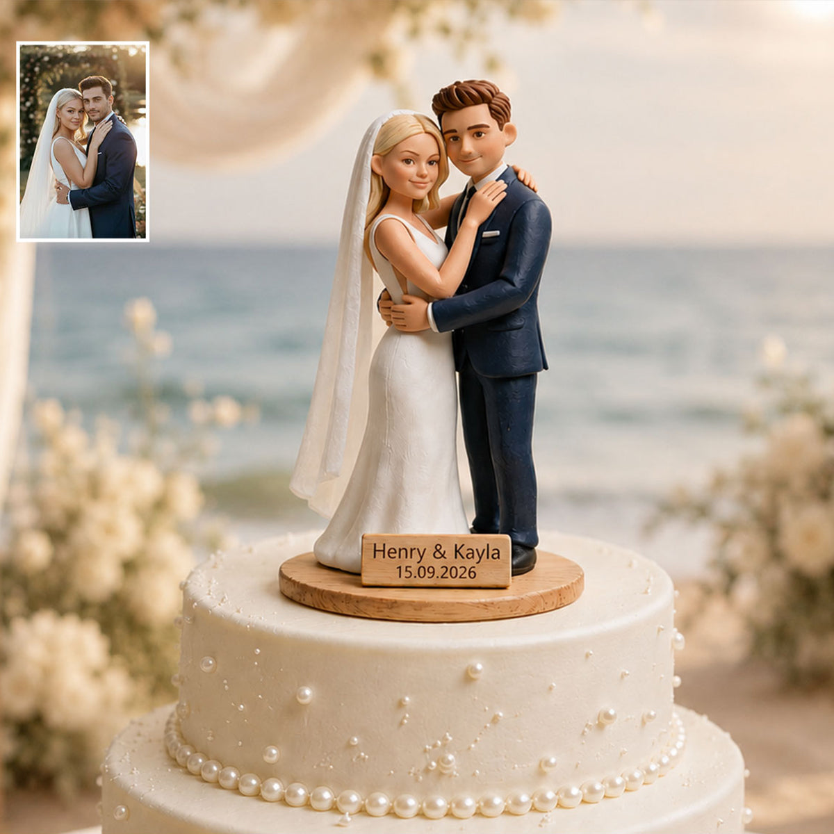 Our Perfect Day - Personalized wedding anniversary 2 Layered Big Freestanding