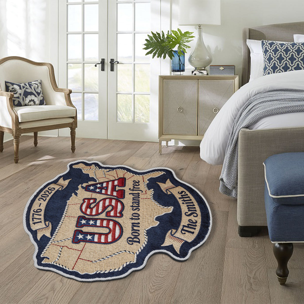 USA 250th - Personalized Patriot Non-Slip Tufted Rug