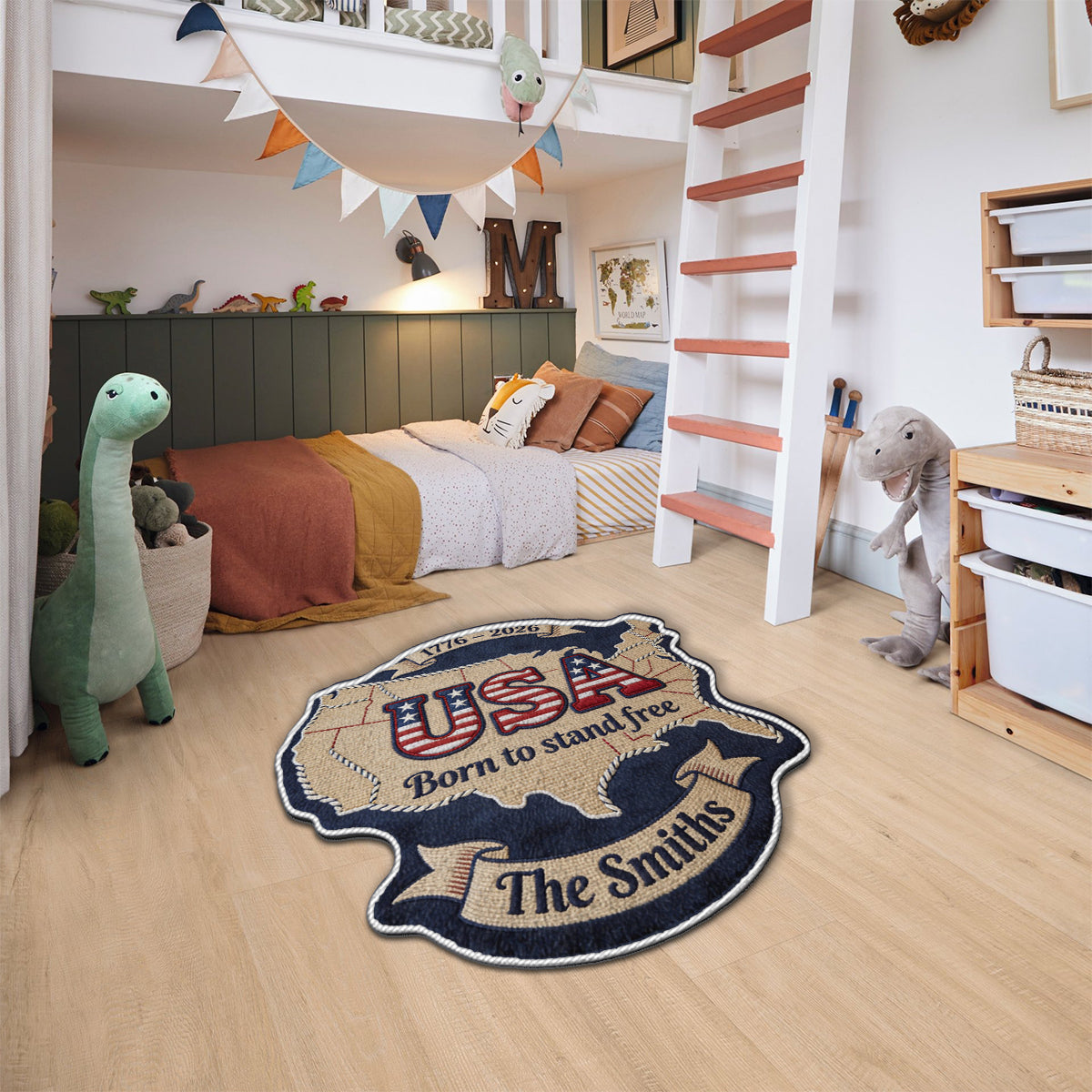 USA 250th - Personalized Patriot Non-Slip Tufted Rug