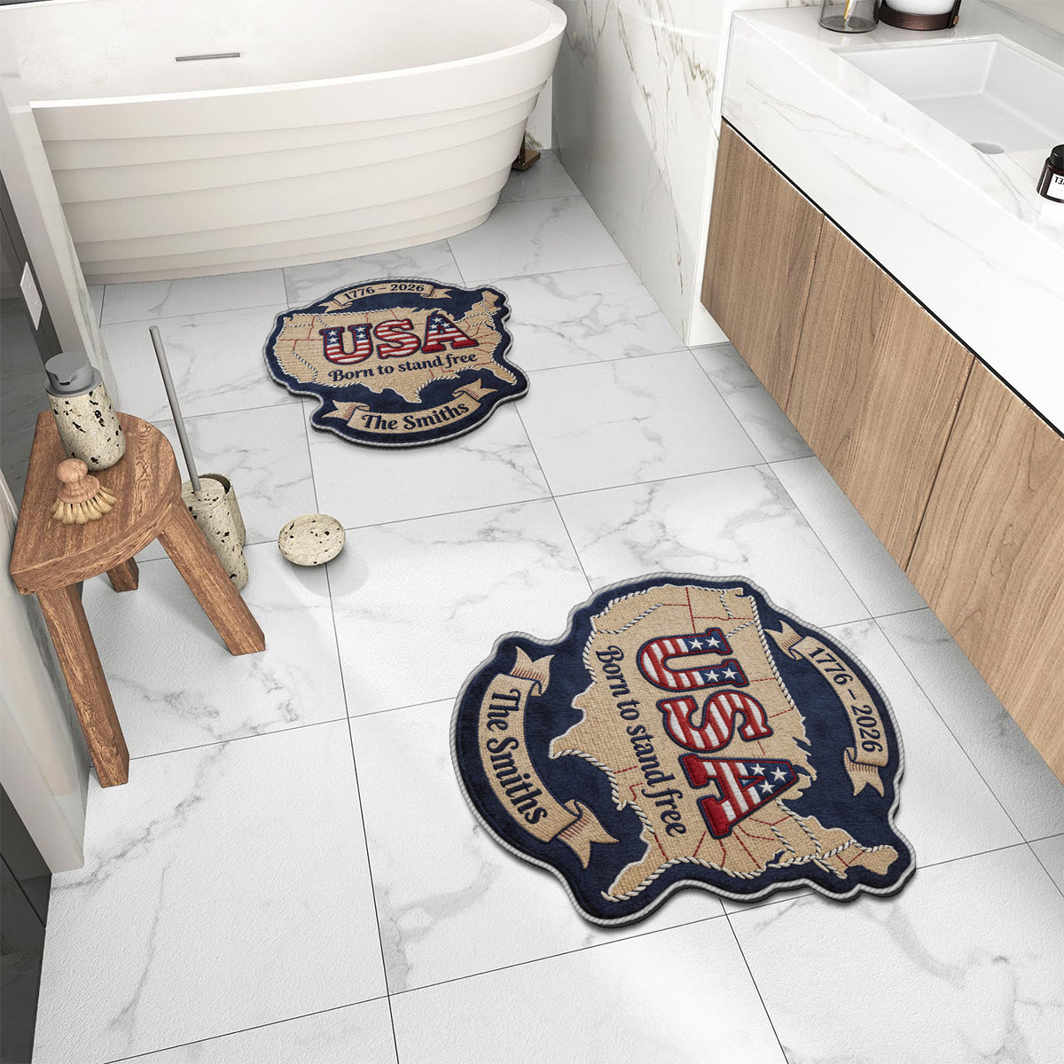 USA 250th - Personalized Patriot Non-Slip Tufted Rug