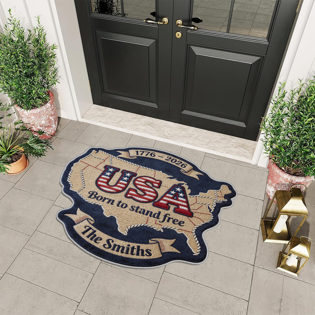 USA 250th - Personalized Patriot Non-Slip Tufted Rug