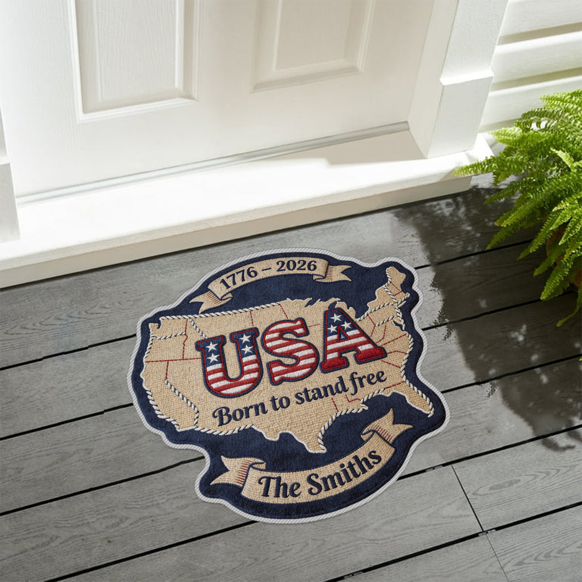 USA 250th - Personalized Patriot Non-Slip Tufted Rug