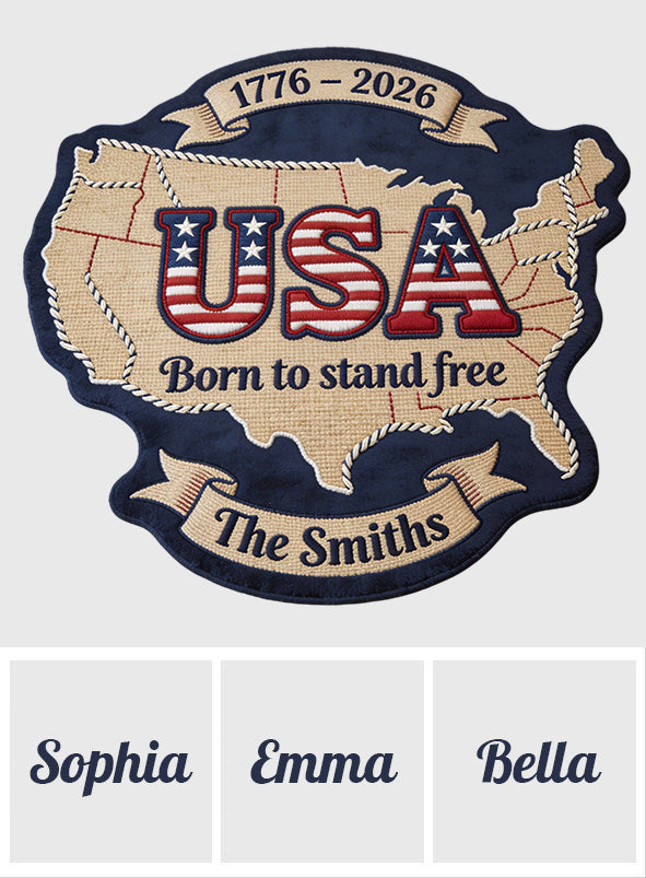 USA 250th - Personalized Patriot Non-Slip Tufted Rug