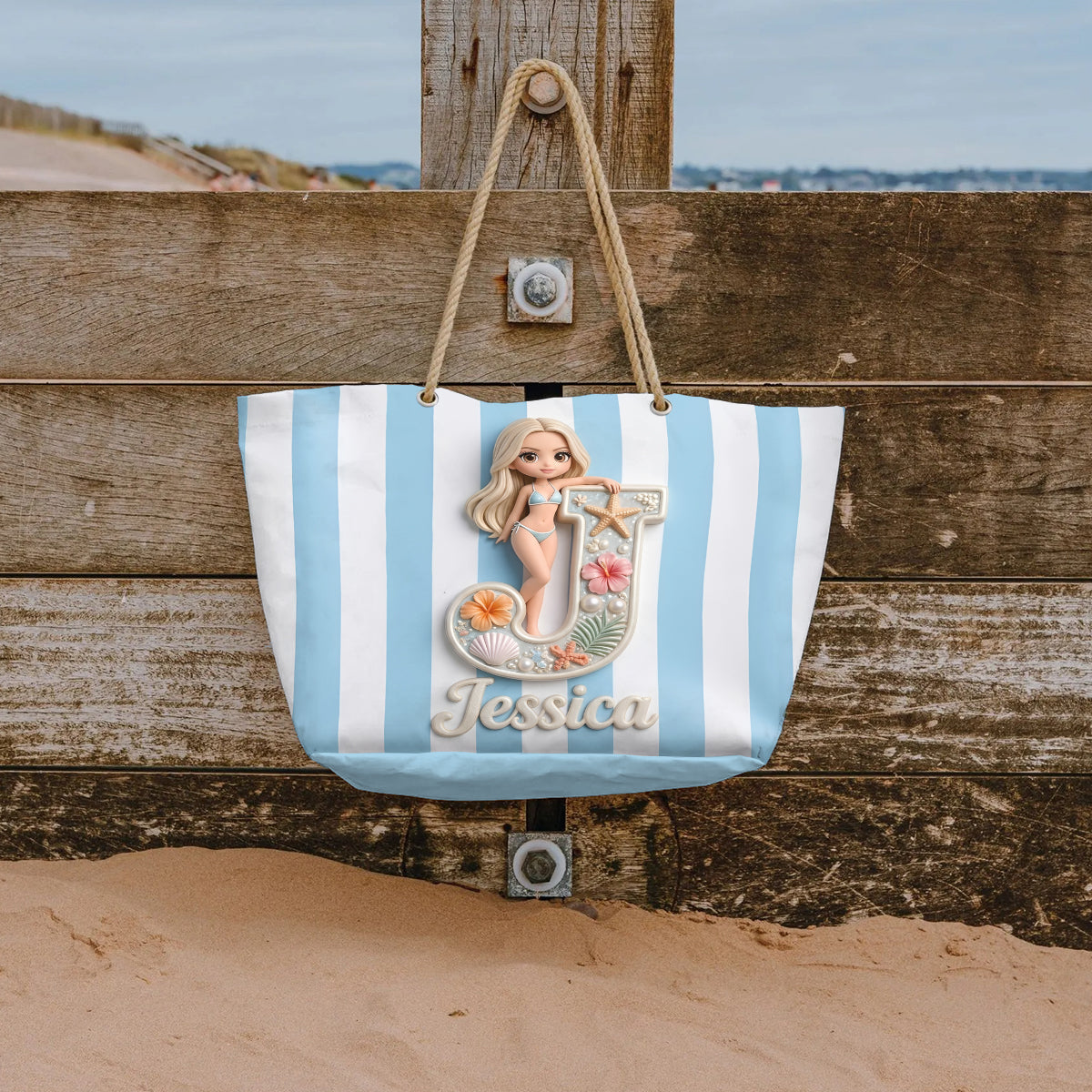 Summer Trip Must-Have - Personalized Self Love Beach Bag
