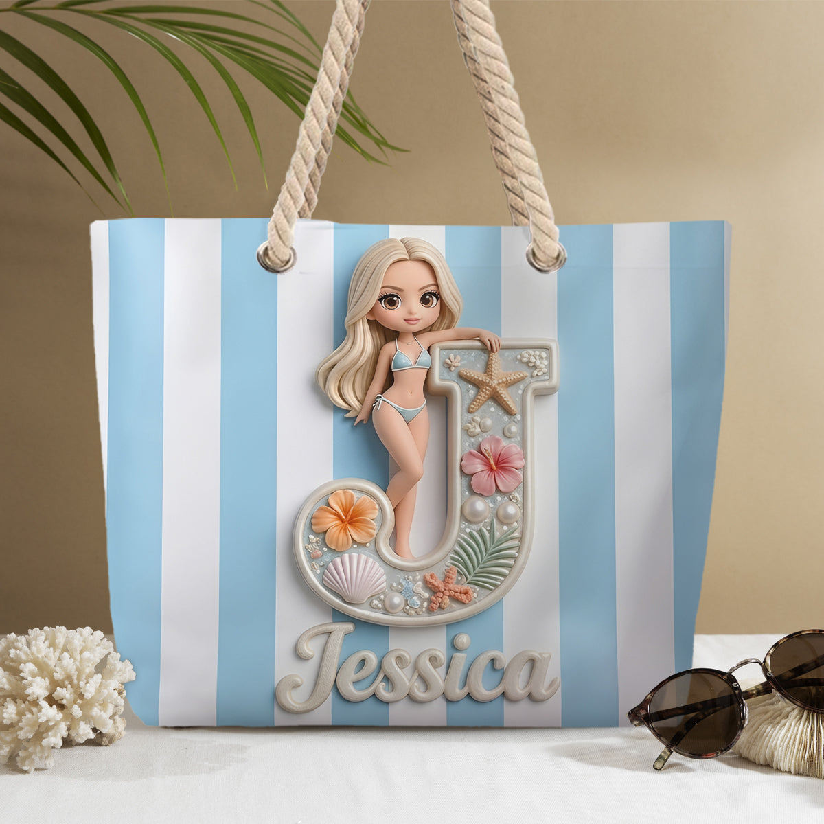 Summer Trip Must-Have - Personalized Self Love Beach Bag