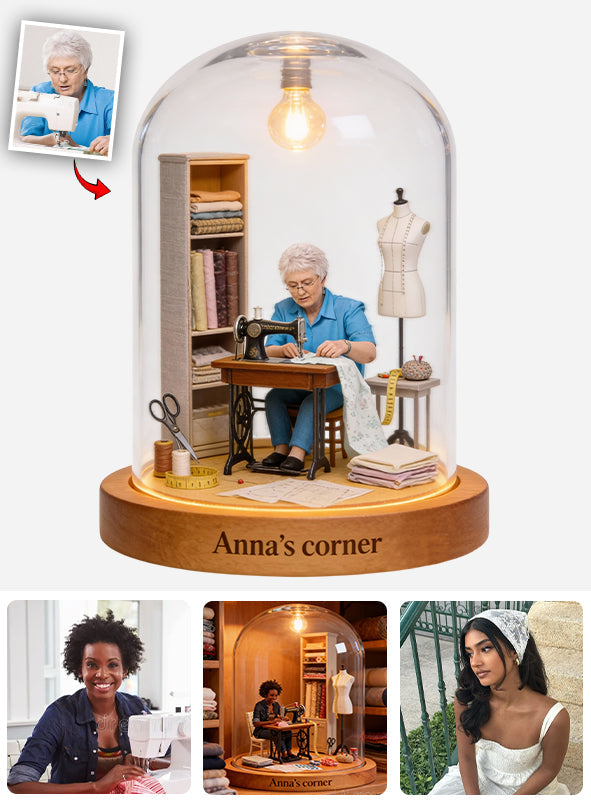 Love Sewing - Personalized Sewing Acrylic LED Night Light