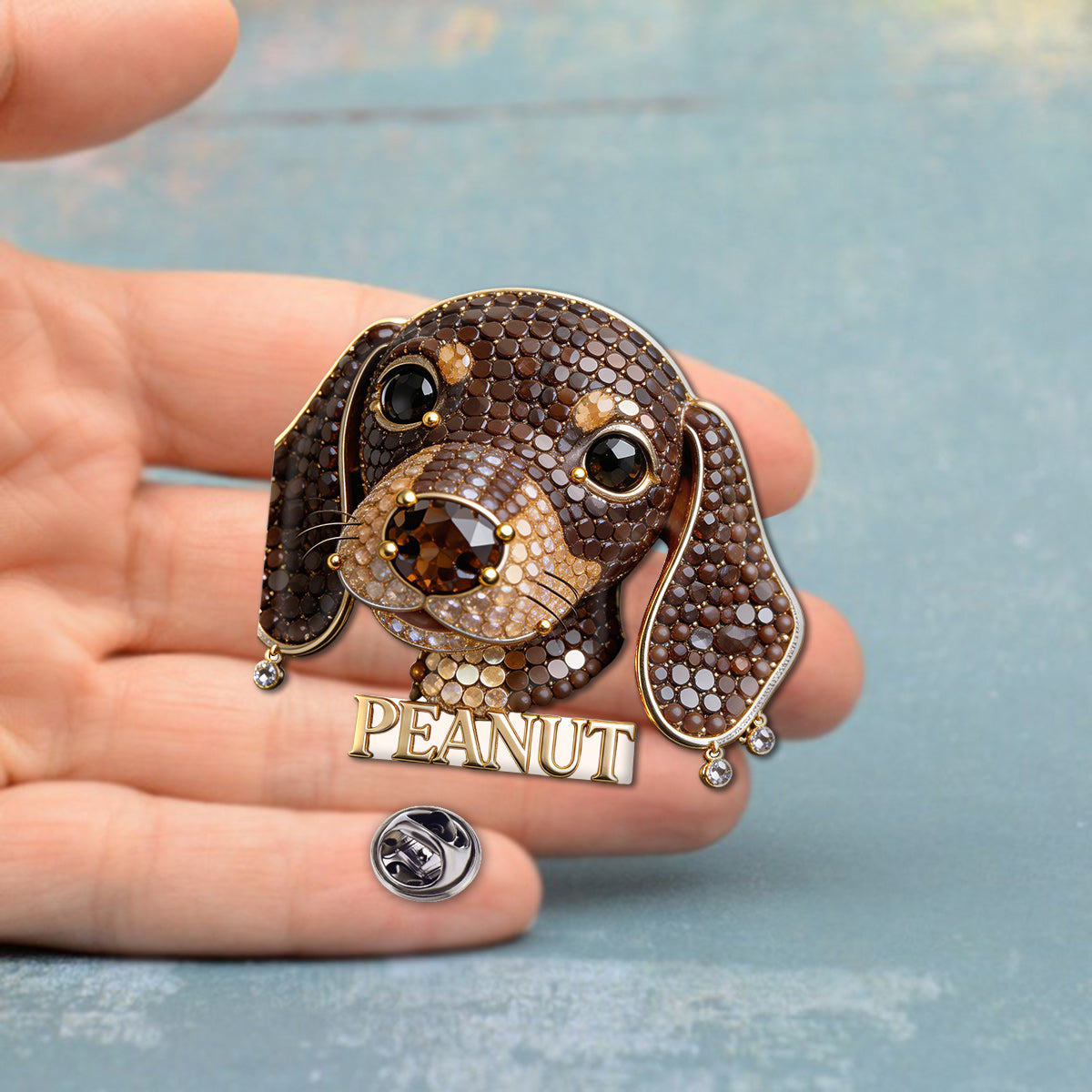 Unique Gift For Pet Lover - Personalized Dog Pin