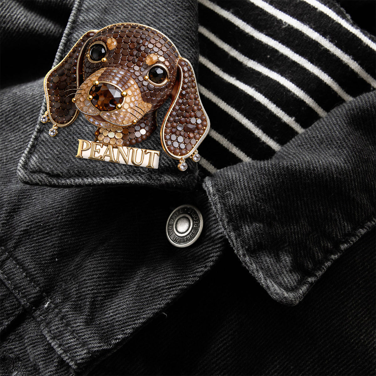 Unique Gift For Pet Lover - Personalized Dog Pin