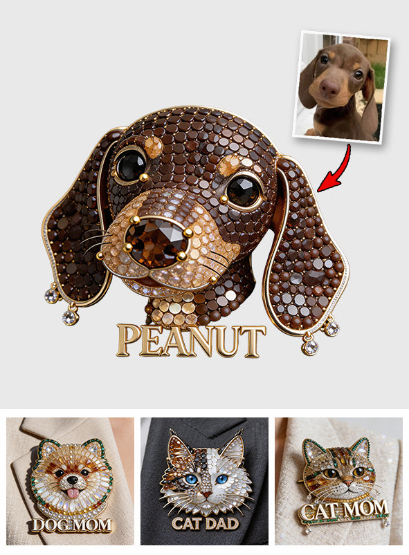 Unique Gift For Pet Lover - Personalized Dog Pin