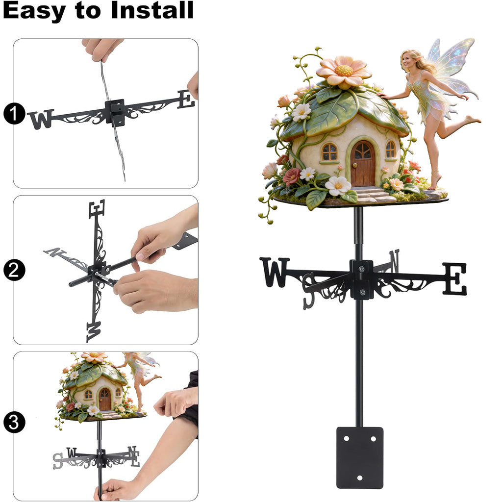 Tinkerbell Lovers, Fairy Theme Gift - Personalized Self Love Weather Vane