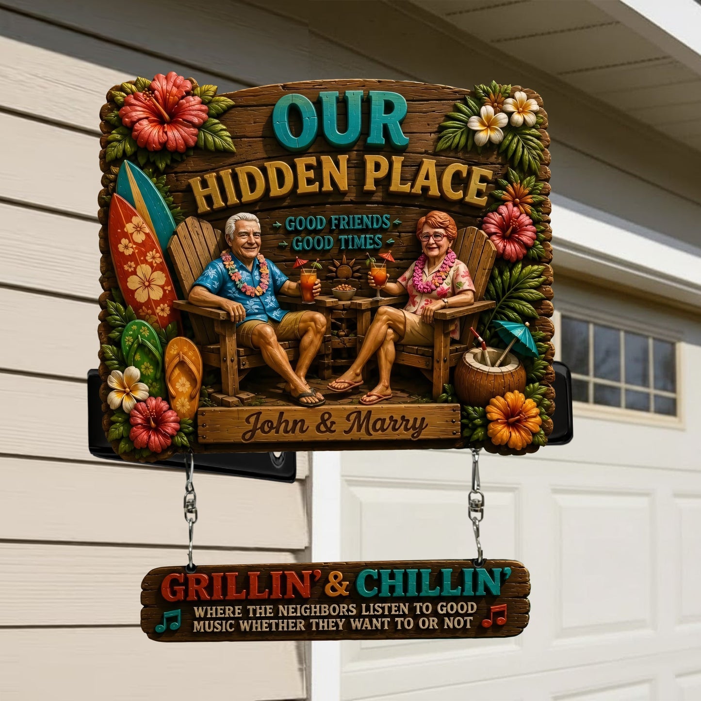 Welcome to Our Pool, Pool Sign - Personalized Wooden Wall Mount Sign