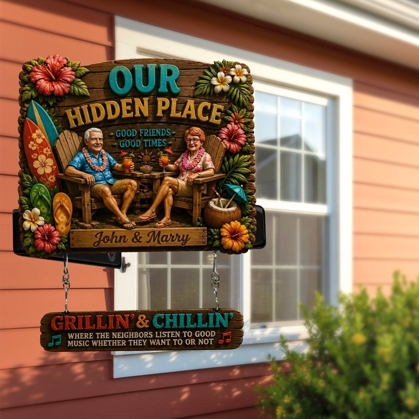 Welcome to Our Pool, Pool Sign - Personalized Wooden Wall Mount Sign