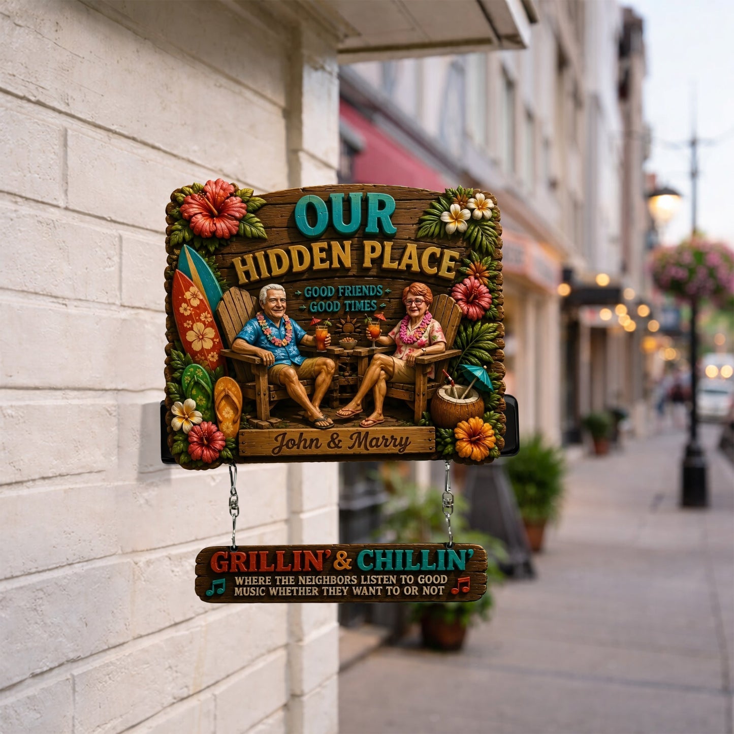 Welcome to Our Pool, Pool Sign - Personalized Wooden Wall Mount Sign