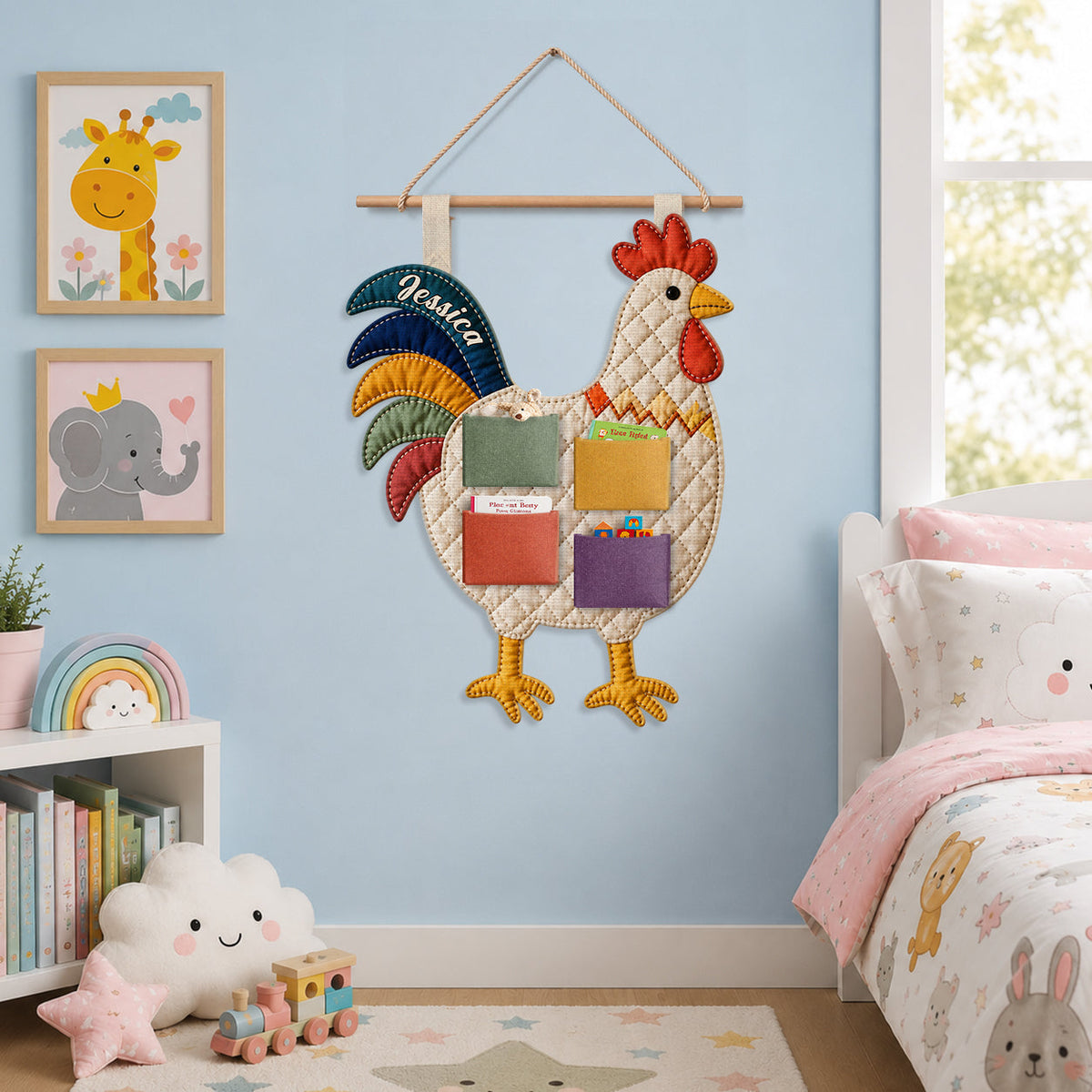 Love Chicken - Personalized Chicken Hanging Organizer
