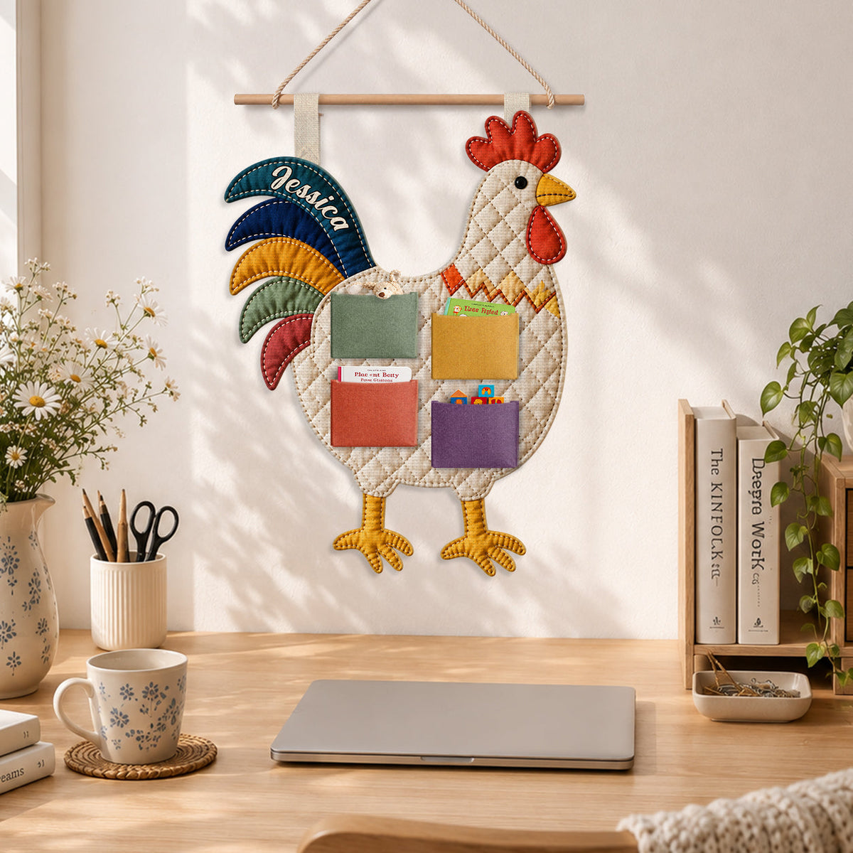 Love Chicken - Personalized Chicken Hanging Organizer