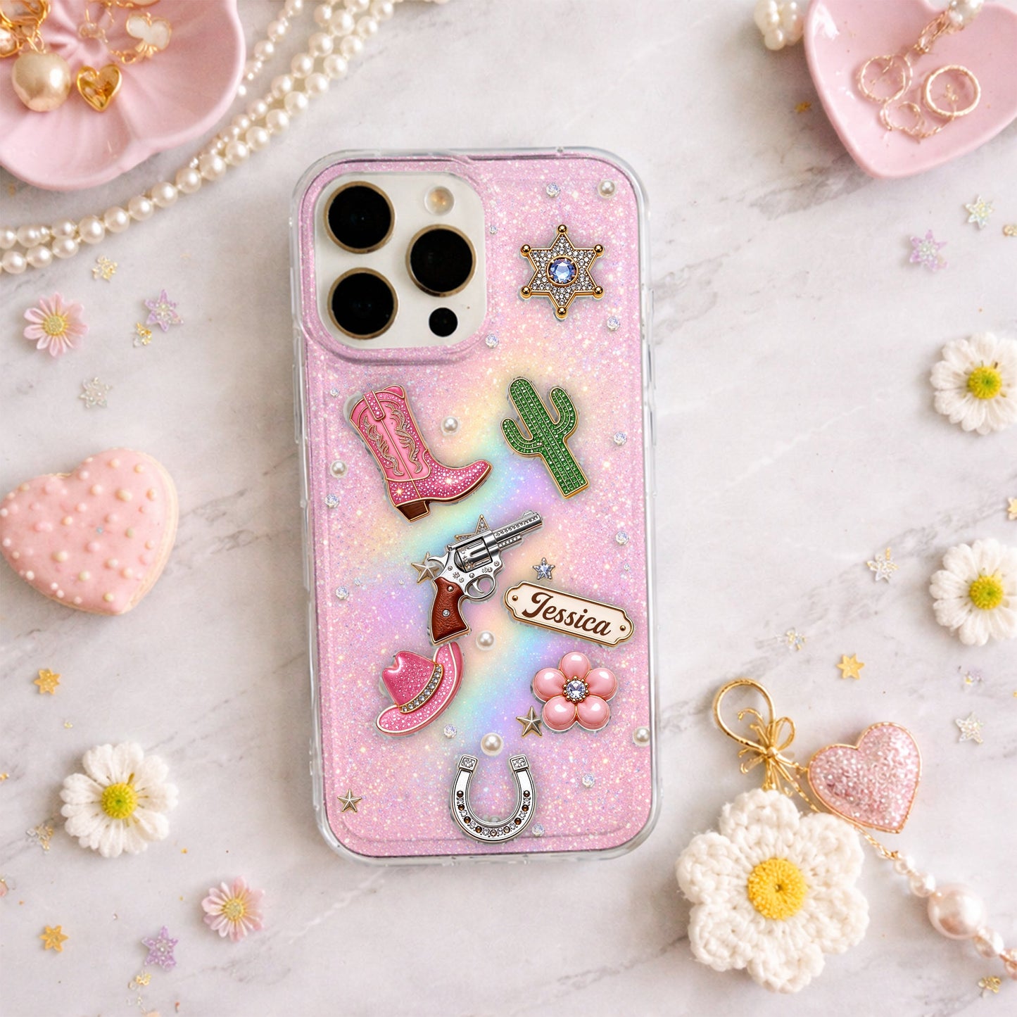 Western Cowgirl - Personalized Cowgirl Shaker Phone Case