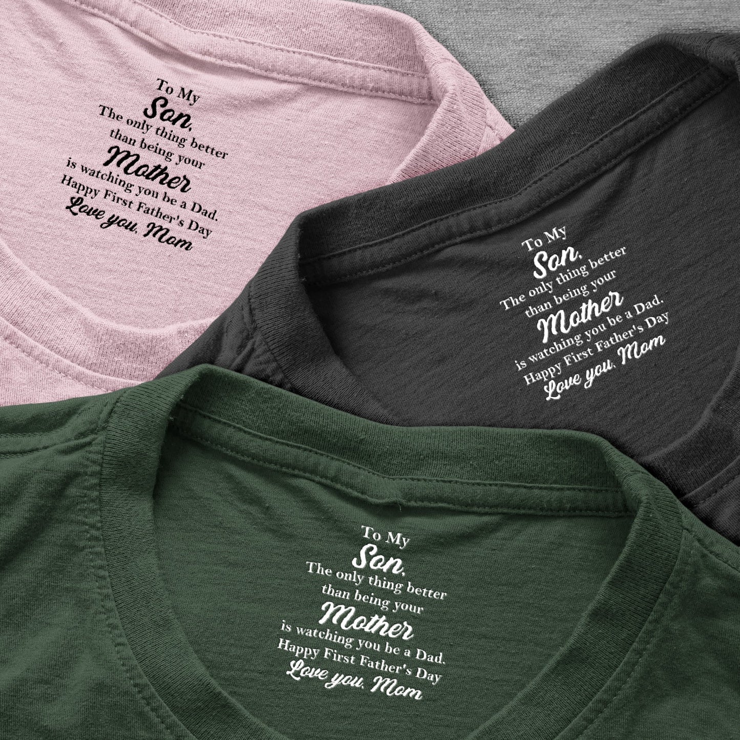 Classic Tee Father's Day Gift from Mom to Son, Watching You Be a Dad Quote, Personalized Shirt That's Heartwarming