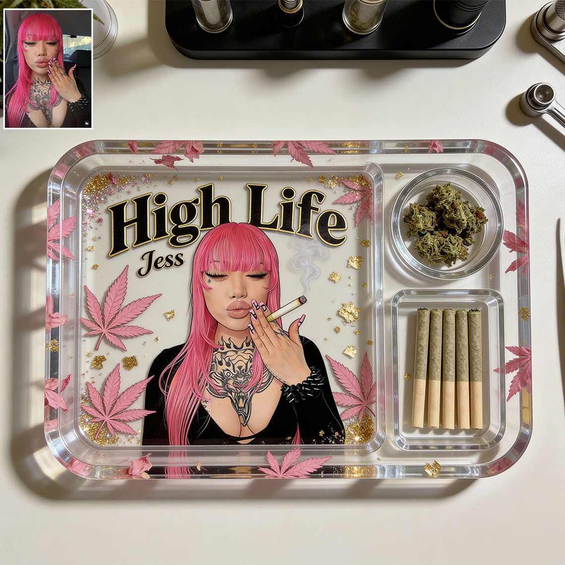 Custom Rolling Tray From Any Photo - Personalized Weed Catch-All Tray
