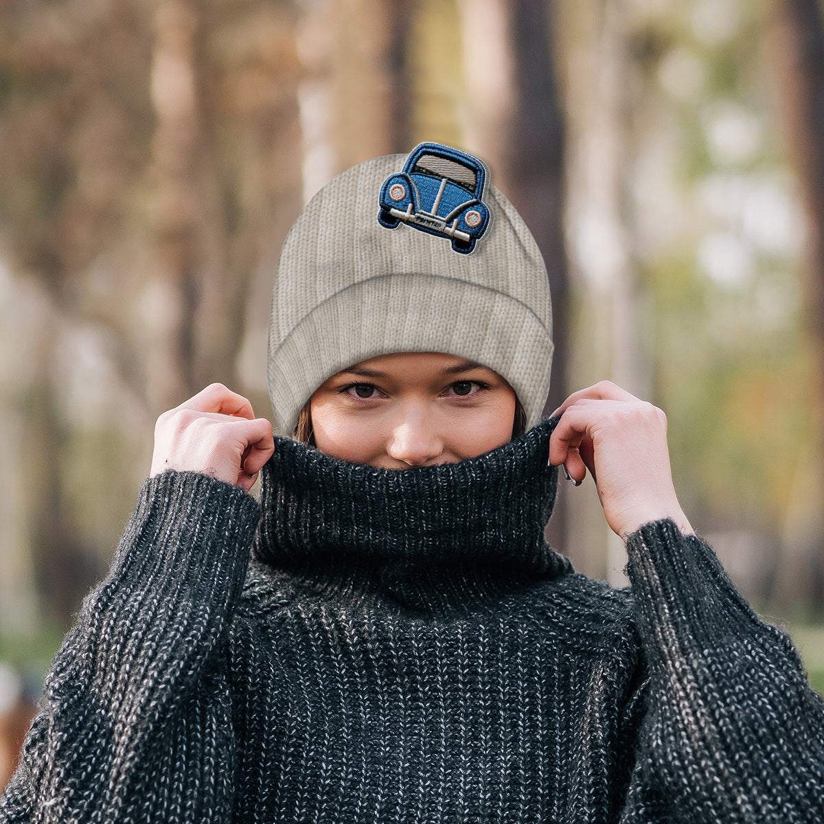Love Cars - Personalized Kid Beanie Hat With Patches