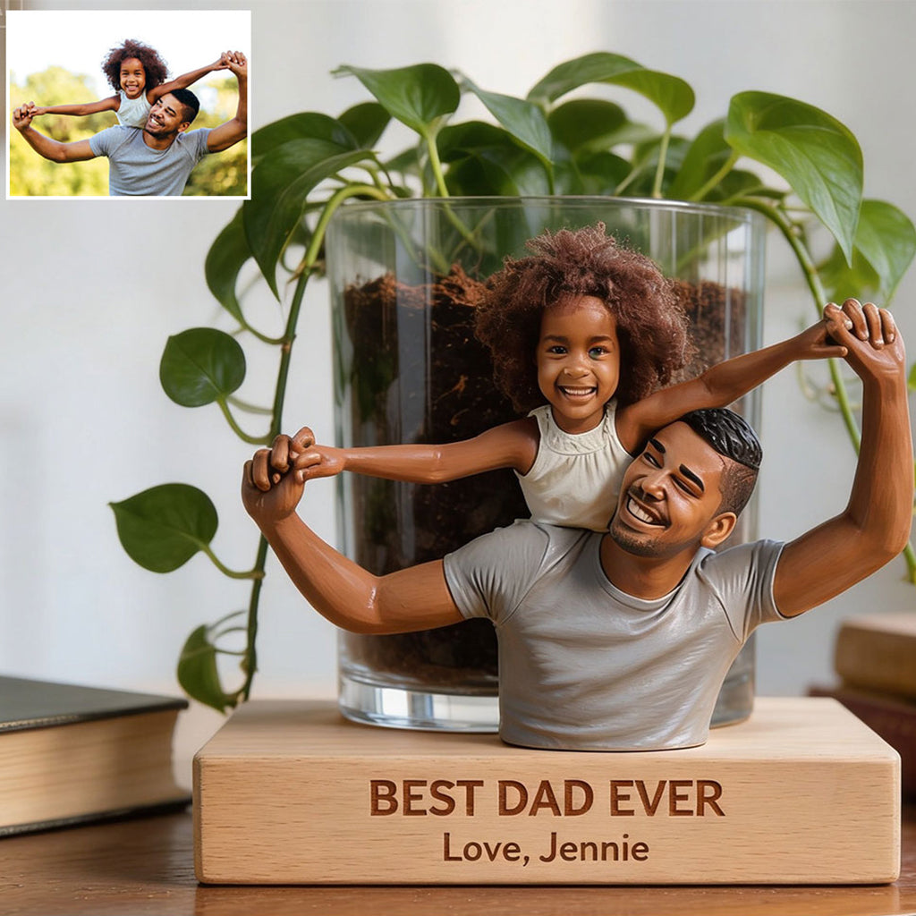 Perfect Father's Day Gift - Personalized Father Acrylic Pot
