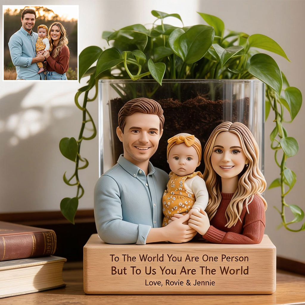 Perfect Father's Day Gift - Personalized Father Acrylic Pot