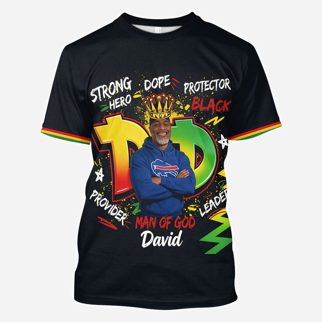 Man Of God - Personalized Father All Over Shirt