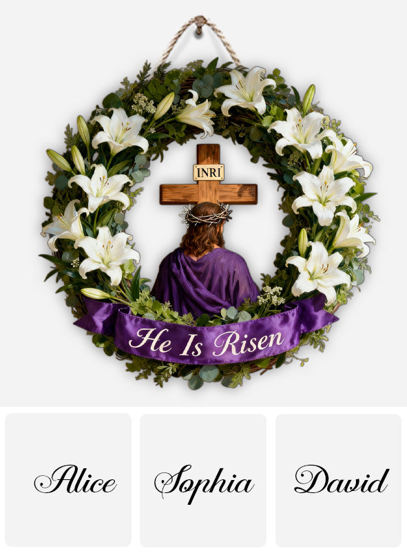Reflect on the Path of Sacrifice, Easter Decoration - Personalized Christian Custom Shaped Wood Sign
