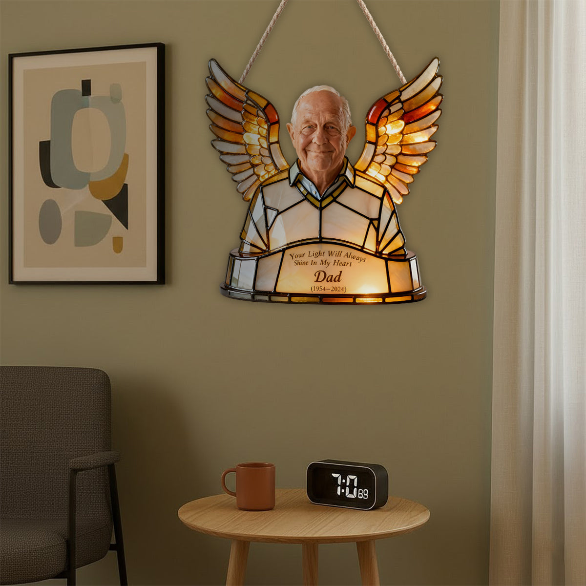 Your Light Will Always Shine - Personalized Memorial LED Light Acrylic Sign