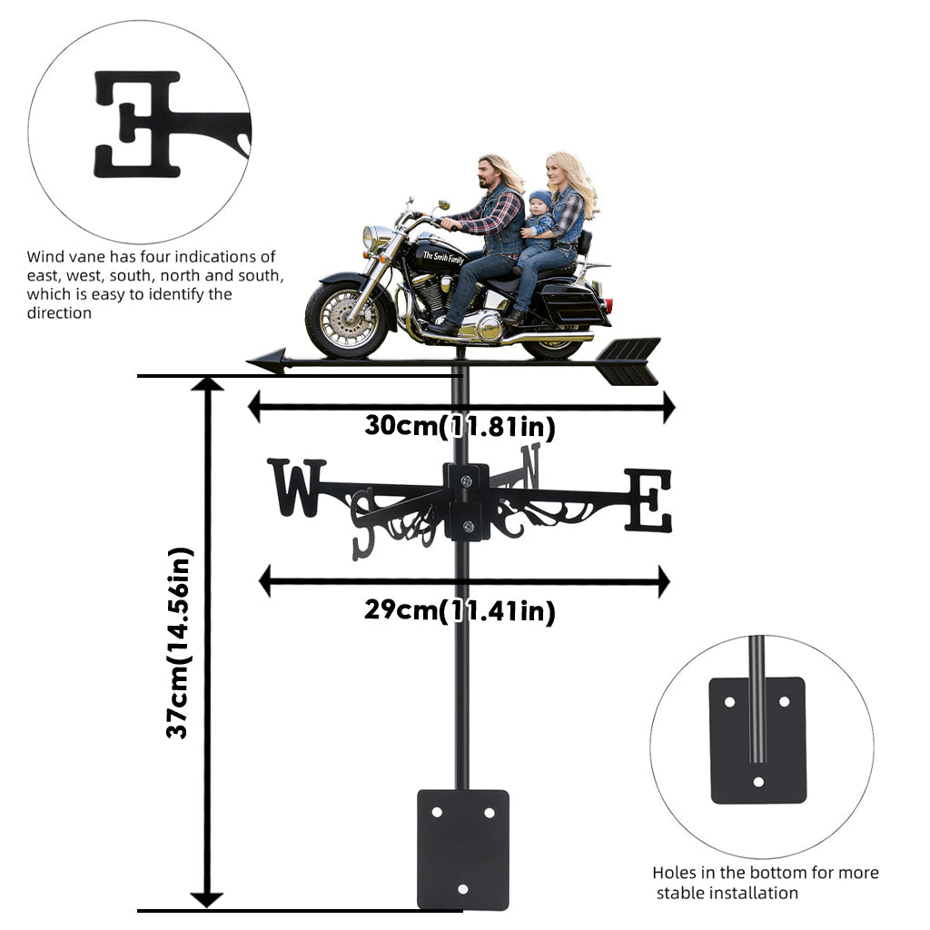 Ride Together - Personalized Biker Weather Vane